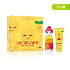 BENETTON - Set Sisterland Mujer Incluye: Perfume EDP 80 ml + Body Lotion 75 ml
