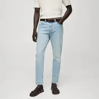 MANGO - Jean 5 Bolsillos Hombre Ben Tapered de Algodón