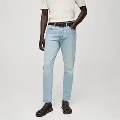 MANGO - Jean 5 Bolsillos Hombre Ben Tapered de Algodón