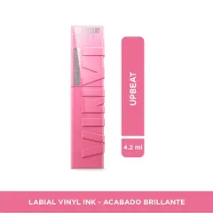 MAYBELLINE - Labial larga duración LABIAL VINYL INK PINK STRIKING 4.2 ML