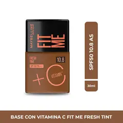 MAYBELLINE - Base de maquillaje Líquida FIT ME FRESH TINT SPF50 2 5 AS X 30 ml