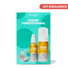BENEFIT - Kit crema hidratante + limpiador facial + tónico facial Lookin Porefessional