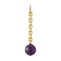 TOUS - Dije baño oro amatista Hold Oval