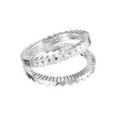 TOUS - Anillo Straight doble de Plata
