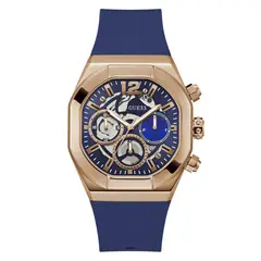 GUESS - Reloj Hombre CLUTCH. Reloj Silicona Azul GW0638G2