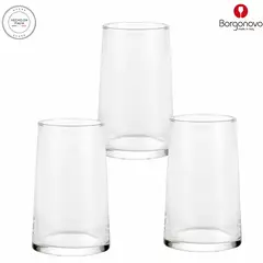 BORGONOVO - Set de vasos altos Vidrio 11,8 onzas