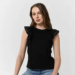 UNIVERSITY CLUB - Blusa Mujer Sin mangas de Algodón