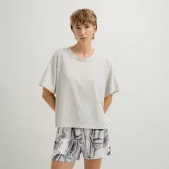 PUNTO BLANCO - Camiseta de pijama Mujer Medio Manga corta Algodón