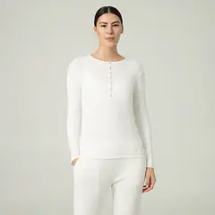 PUNTO BLANCO - Camiseta de pijama Mujer Medio Manga larga Algodón