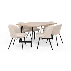 MICA - Juego de comedor RIGA OTAWA 6 Puestos