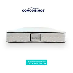 COMODISIMOS - Colchón Doble Firme Ortopédico Espumado Línea Access 140 x 190 cm