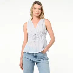 GAP - Blusa Mujer Sin mangas de Algodón orgánico