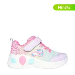 SKECHERS - Tenis con luces Princess Wishes para Niña con Velcro