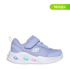 SKECHERS - Tenis con luces Sola Glow para Niña con Velcro