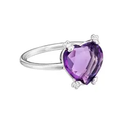 TOUS - Anillo de plata y amatista Color Pills