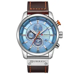 CURREN - Reloj para Hombre KREb941901 . Reloj Análogo Piel Marrón