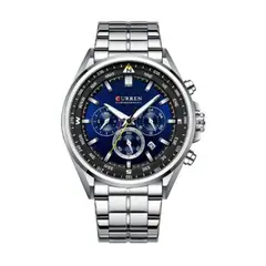 CURREN - Reloj para Hombre KREd311903 . Reloj Análogo Acero inoxidable Plateado