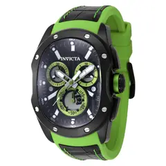 INVICTA - Reloj para Hombre Lupah . Reloj Análogo Cuero Verde
