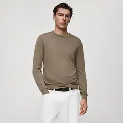 MANGO - Saco Hombre de Algodón