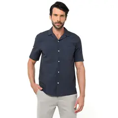 NEWPORT - Camisa Hombre Manga corta Classic fit de Algodón