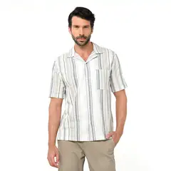 NEWPORT - Camisa Hombre Manga corta Classic fit de Algodón