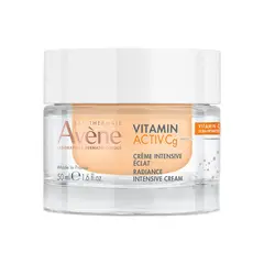 AVENE - Hidratante facial Crema Intensiva Iluminadora Vitamin Active Cg Para Todo tipo de piel 50 ml