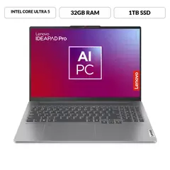 LENOVO - Portátil Ideapad Pro 5 | Intel Core Ultra 5 Serie H | 32GB de RAM | 1TB SSD de Almacenamiento | Windows 11 | Pantalla 16 pulgadas | IP Pro 5 | Computador Portátil