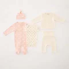 BABY FRESH - Pijama para Bebé niña 5 piezas de Algodón