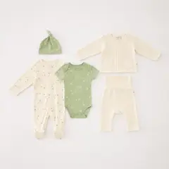 BABY FRESH - Pijama para Bebé niño 5 piezas de Algodón