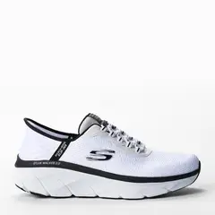 SKECHERS - Tenis Slip Ins para Hombre Moda Dlux Walker 2.0 Rezi Blancos