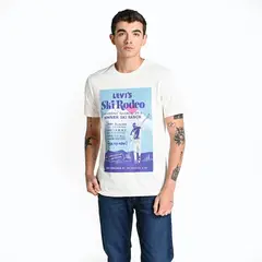 LEVIS - Camiseta Hombre Con Estampado Recto de Algodón