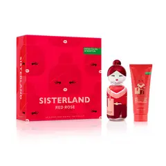 BENETTON - Set de Perfume Sisterland Red Rose Incluye: Perfume 80ml y Body Lotion 75ml