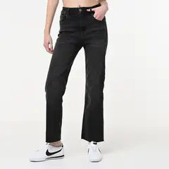 SYBILLA - Jean Straight Crop Mujer Tiro alto
