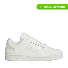 ADIDAS ORIGINALS - Tenis Hombre Moda Forum Low CL Blanco Horma Grande