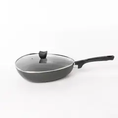 IMUSA - Wok Antiadherente Acero inoxidable 30 cm