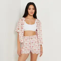 ETAM - Short de pijama Mujer Corto Sin mangas de Viscosa
