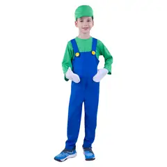 FANTASTIC NIGHT - Disfraz para niño gamer mágico verde fantasía
