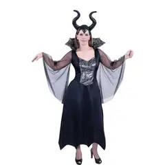 FANTASTIC NIGHT - Disfraz para Mujer Malévola Fantasía Terror