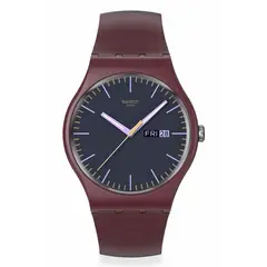 SWATCH - Relojes Unisex BURGUNDY BERRY. Relojes Plástico Rojo SO29R707