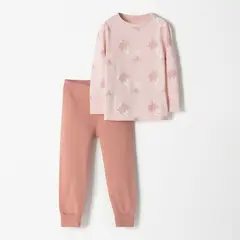 BABY FRESH - Pijama para Bebé niña 2 piezas Cintura elásticada Manga larga de Algodón
