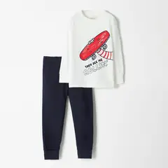 BABY FRESH - Pijama para Bebé niño 2 piezas Cintura elásticada Manga larga de Algodón