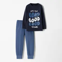 BABY FRESH - Pijama para Bebé niño 2 piezas Cintura elásticada Manga larga de Algodón