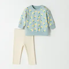 BABY FRESH - Set Bebé niña con Estampado Algodón