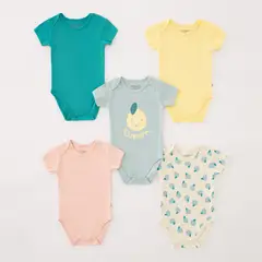 BABY FRESH - Bodies para Bebé niña Pack de 5 unidades de Algodón