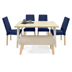 MICA - Juego de comedor LINOU 6P 6 puestos