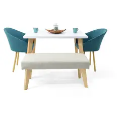 MICA - Juego de comedor MOSCU 4P MALTA 4 puestos