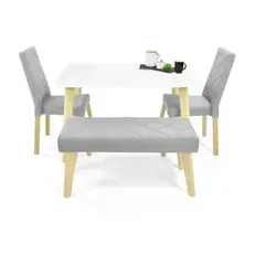 MICA - Juego de comedor MOSCU 4P LINOU 4 puestos