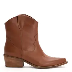 BASEMENT - Botines para Mujer con tacón Cuadrado Moda Texanas