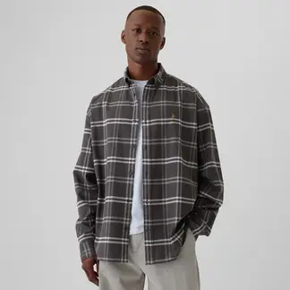 GAP - Camisa Hombre Manga larga Oversize