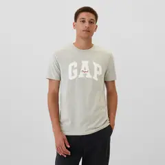 GAP - Camiseta Hombre Manga corta con Logo de Algodón